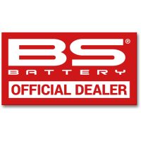 BS BATTERY Official Dealer Sticker - 70x130mm