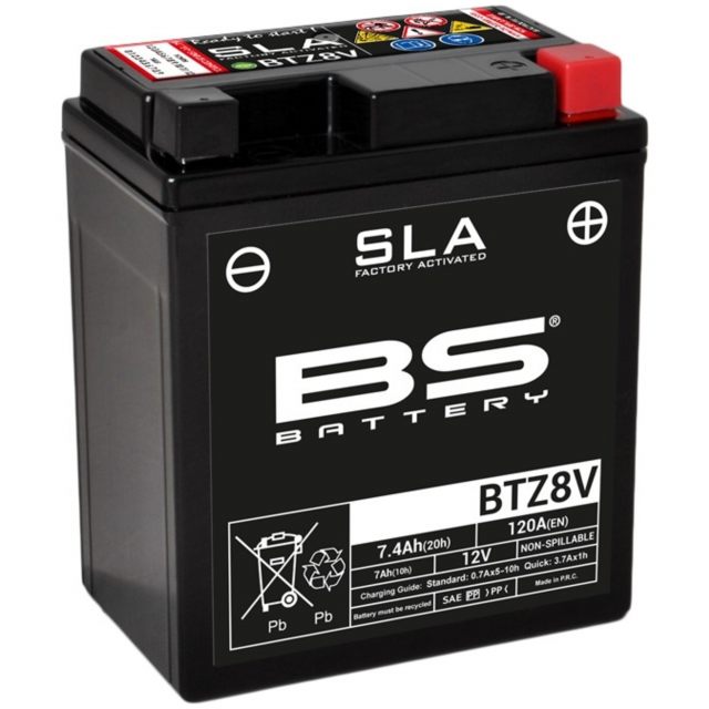 Sla Batteri Underhållsfritt Fabriksaktivt Btz8v BS BATTERY