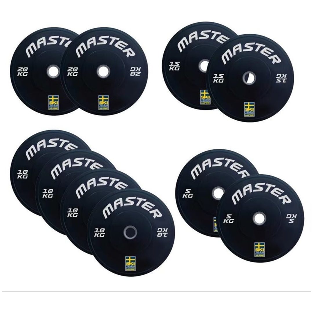 Bumper set 120 skiteam Master Fitness 120 kg