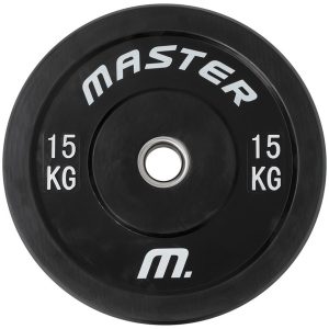 Bumperplate svart Master Fitness