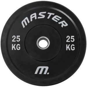 Bumperplate svart Master Fitness