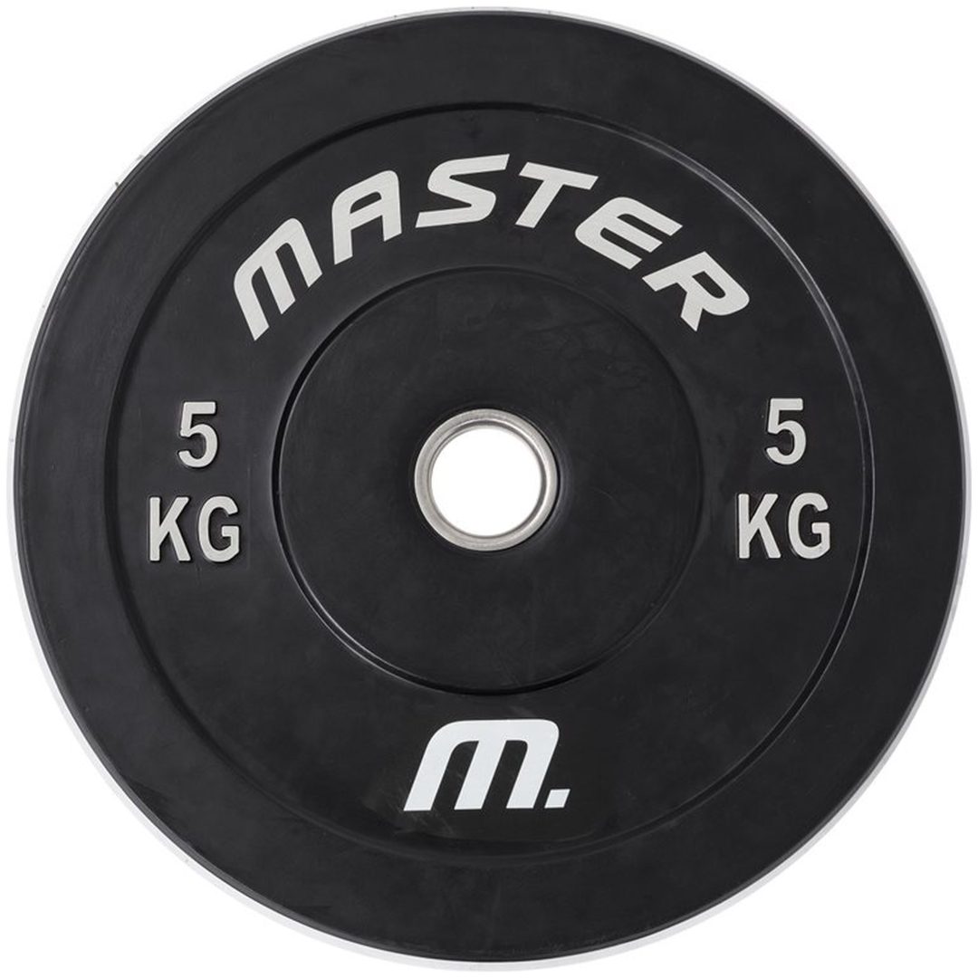 Bumperplate svart Master Fitness 5 kg