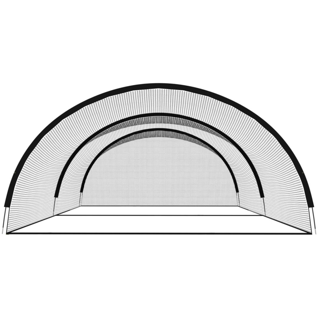 Bur för baseball svart polyester vidaXL 600 x 400 x 250 cm – bild 3