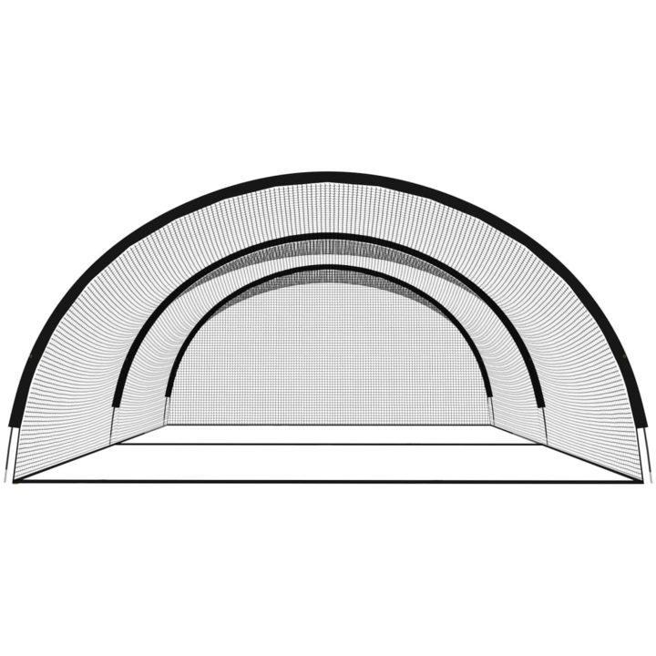 Bur för baseball svart polyester vidaXL 600 x 400 x 250 cm – bild 3