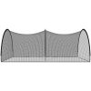 Bur för baseball svart polyester vidaXL 600 x 400 x 250 cm – miniatyr 4