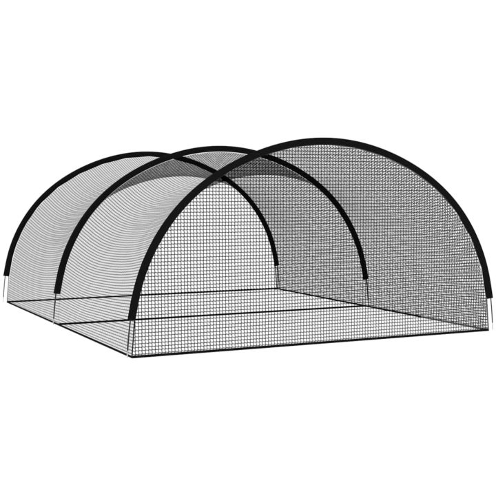 Bur för baseball svart polyester vidaXL 600 x 400 x 250 cm – bild 5