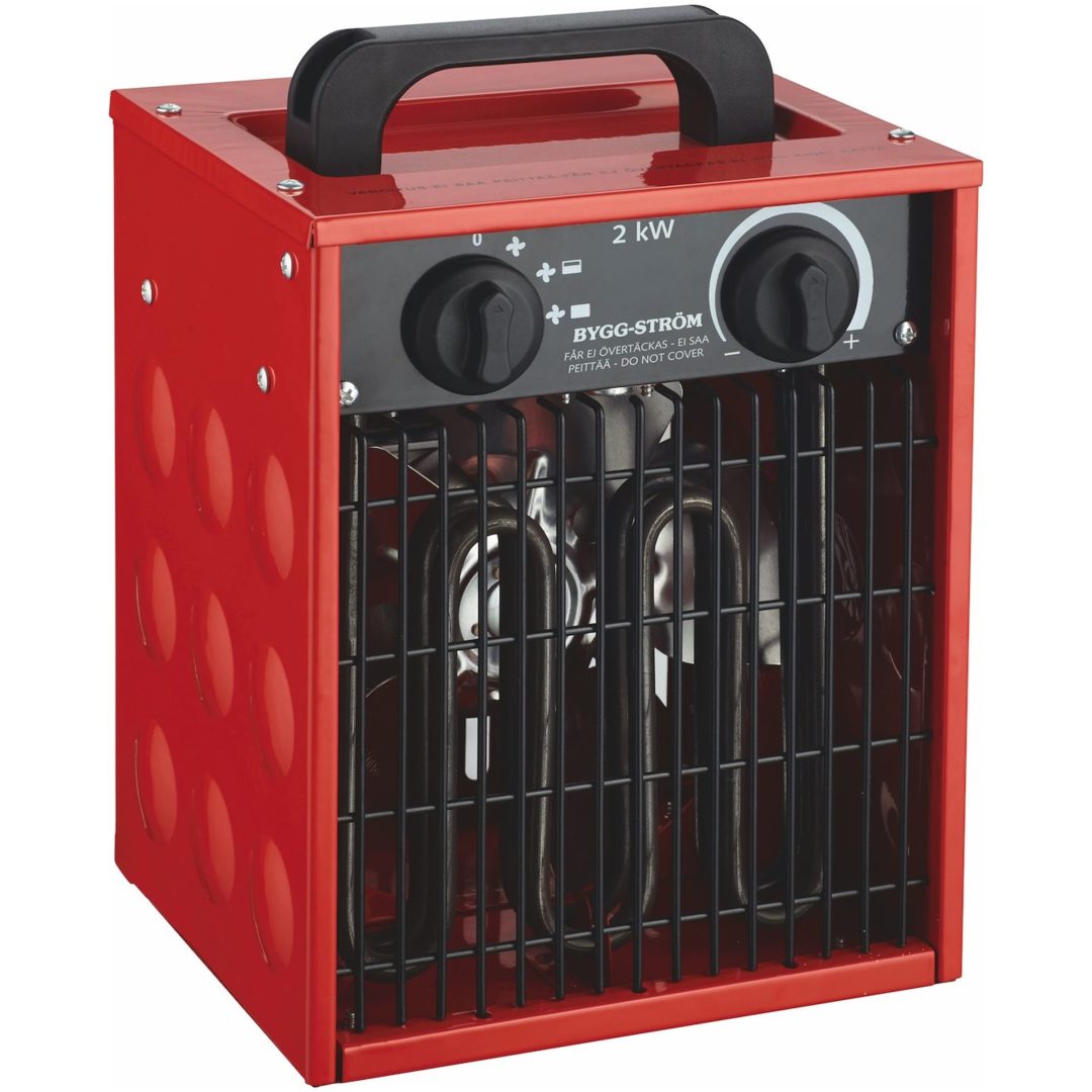 Byggfläkt, 2kW, 230V, Röd, IP44 MALMBERGS