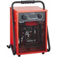 Byggfläkt, Stativ, 5kW, 400V, Röd, IP44 MALMBERGS