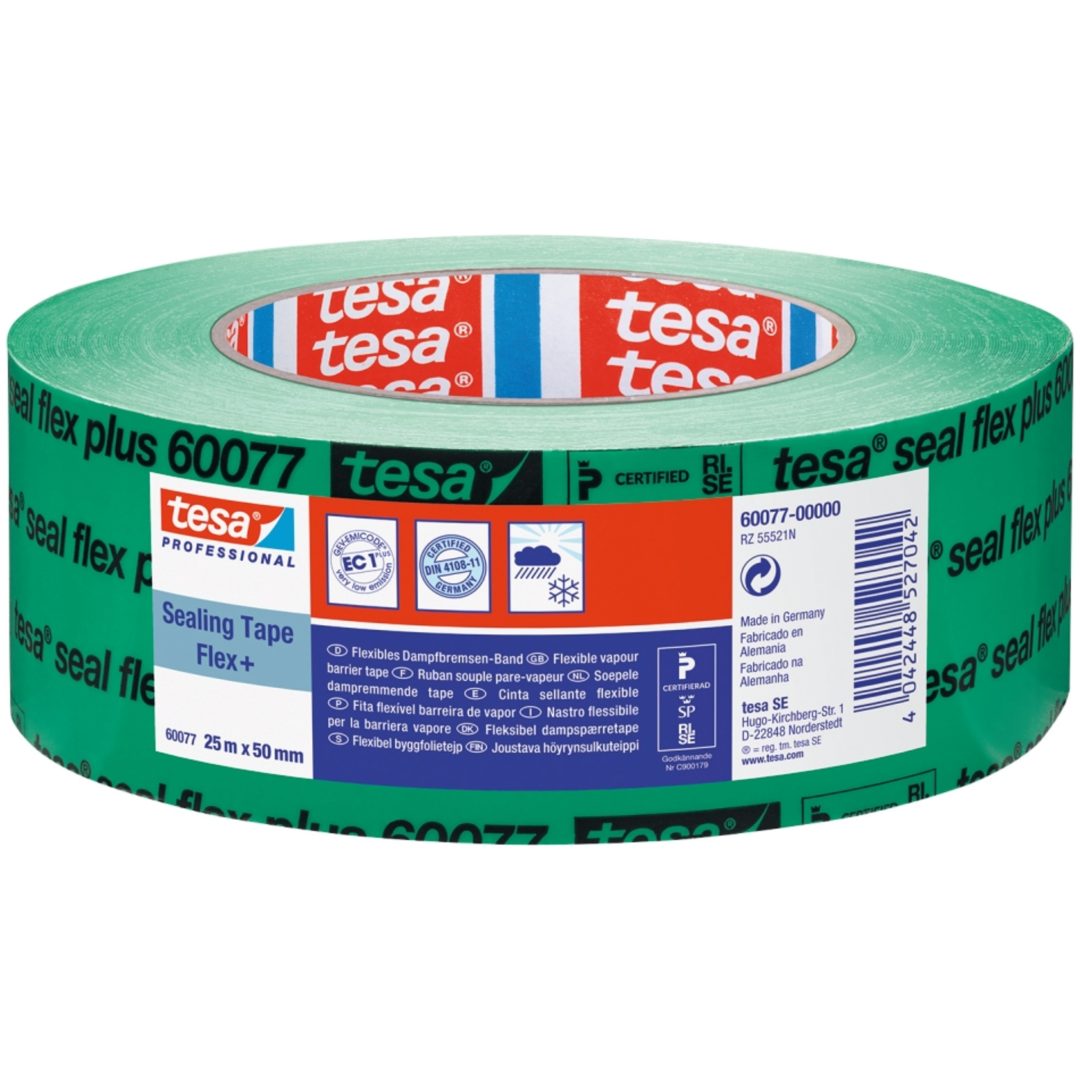Byggfolietejp Sealflex+ 50mmx25m TESA Grön L: 25 m