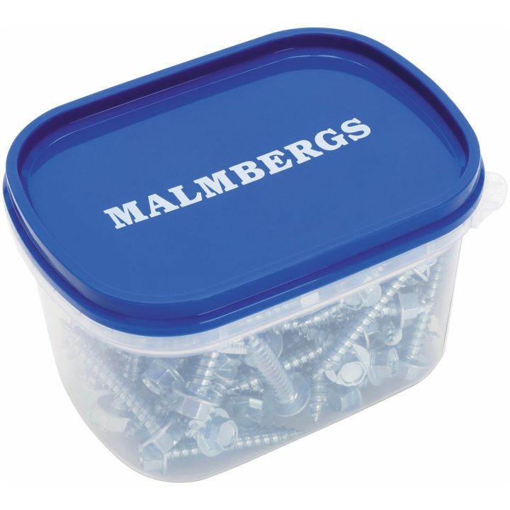 Byggskruv med fläns, 6,5x40mm, 100st MALMBERGS – bild 2