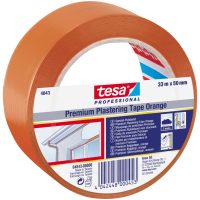 Byggtejp 50mm 33m Orange Pvc TESA
