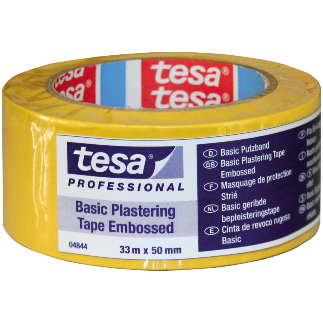 Byggtejp Basic 4844 50mmx33m TESA Gul L: 33 m