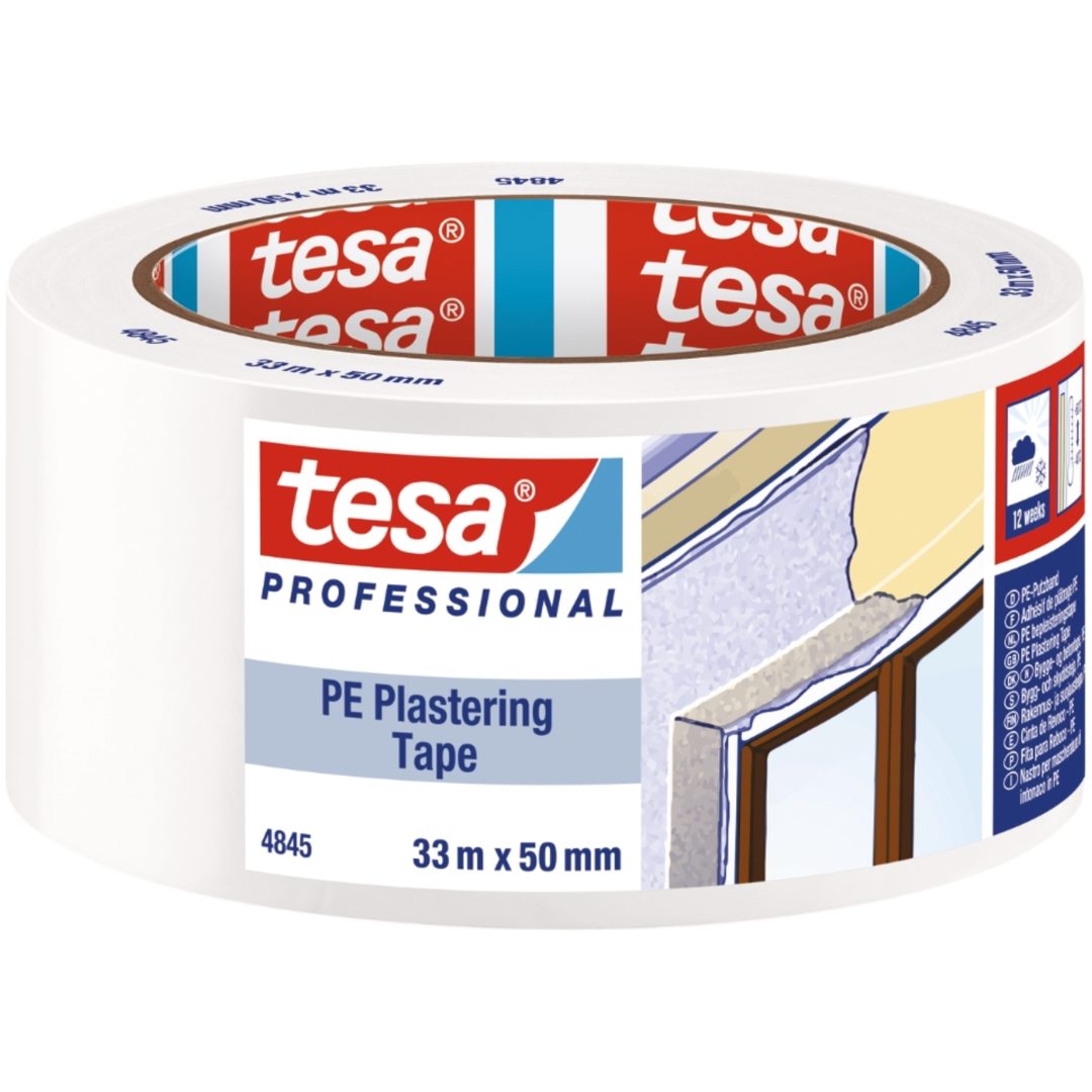 Byggtejp Pe 4845 Vit 33mx50mm TESA Vit L: 33 m