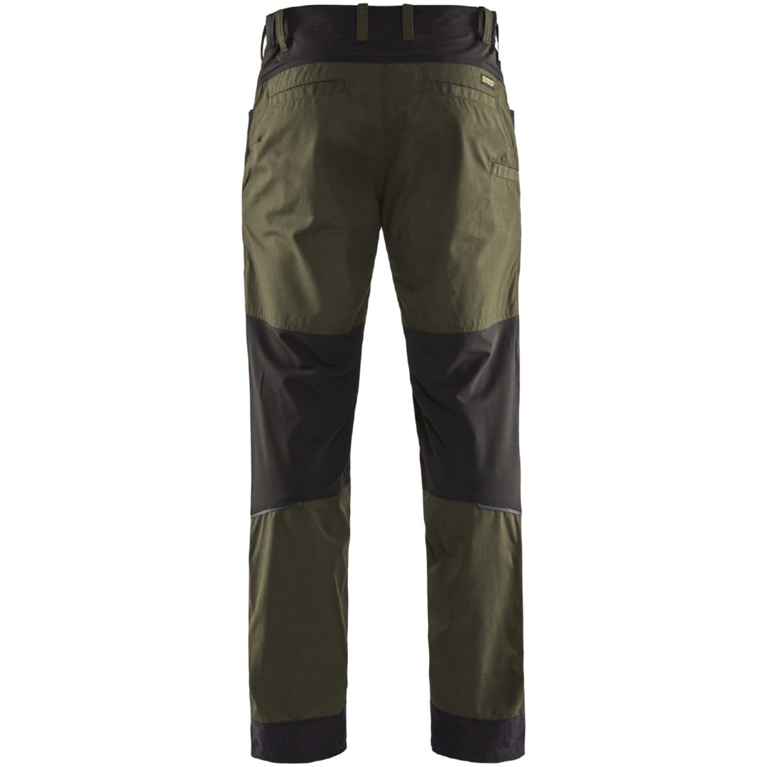 Byxa 14561845 Grön / Svart BLÅKLÄDER BYXA 14561845 OLIVGRÖN/SV 44 – bild 2