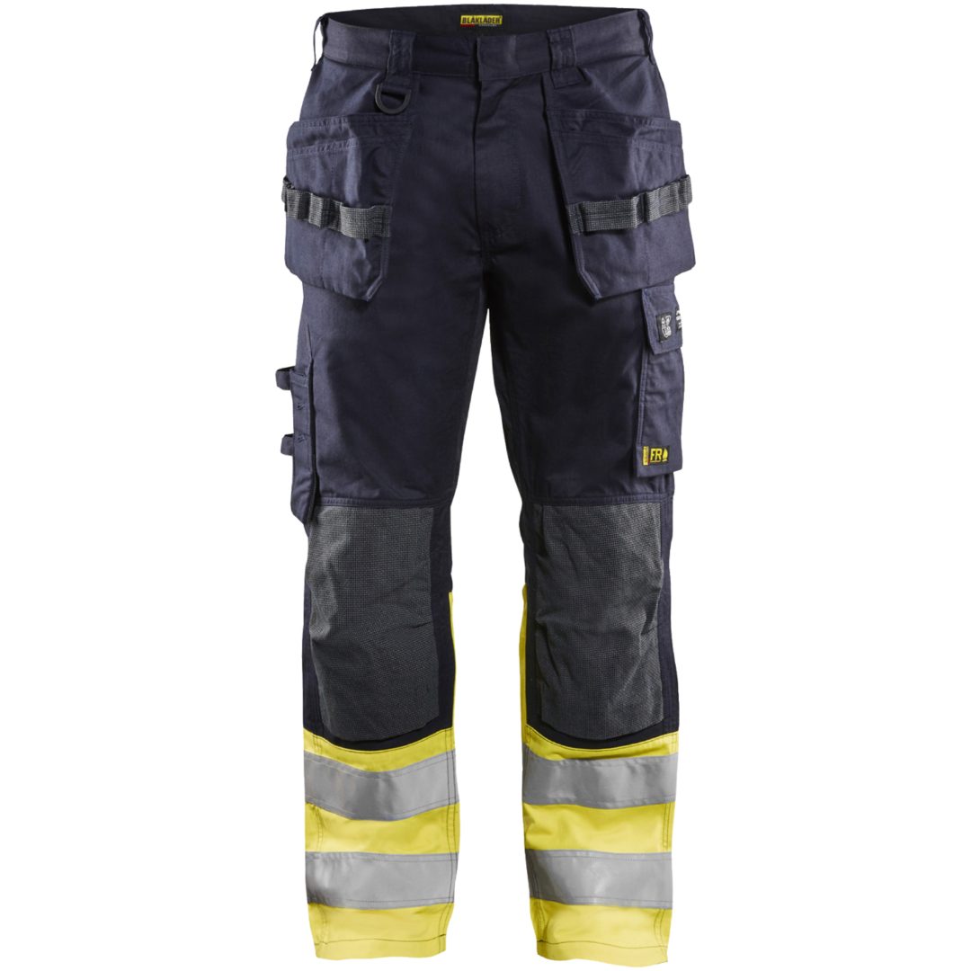 Byxa 14891512 Marin / Hivisgul BLÅKLÄDER BYXA 14891512 MARIN/GUL 44