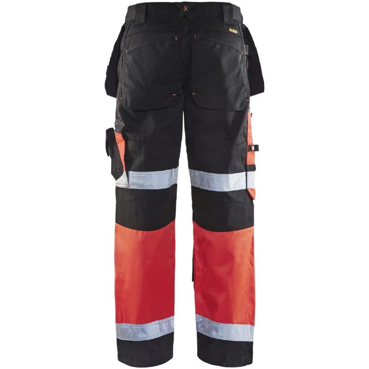 Byxa 15081860 Svart / Hivisröd BLÅKLÄDER BYXA 15081860 SVART/RÖD 44 – bild 2