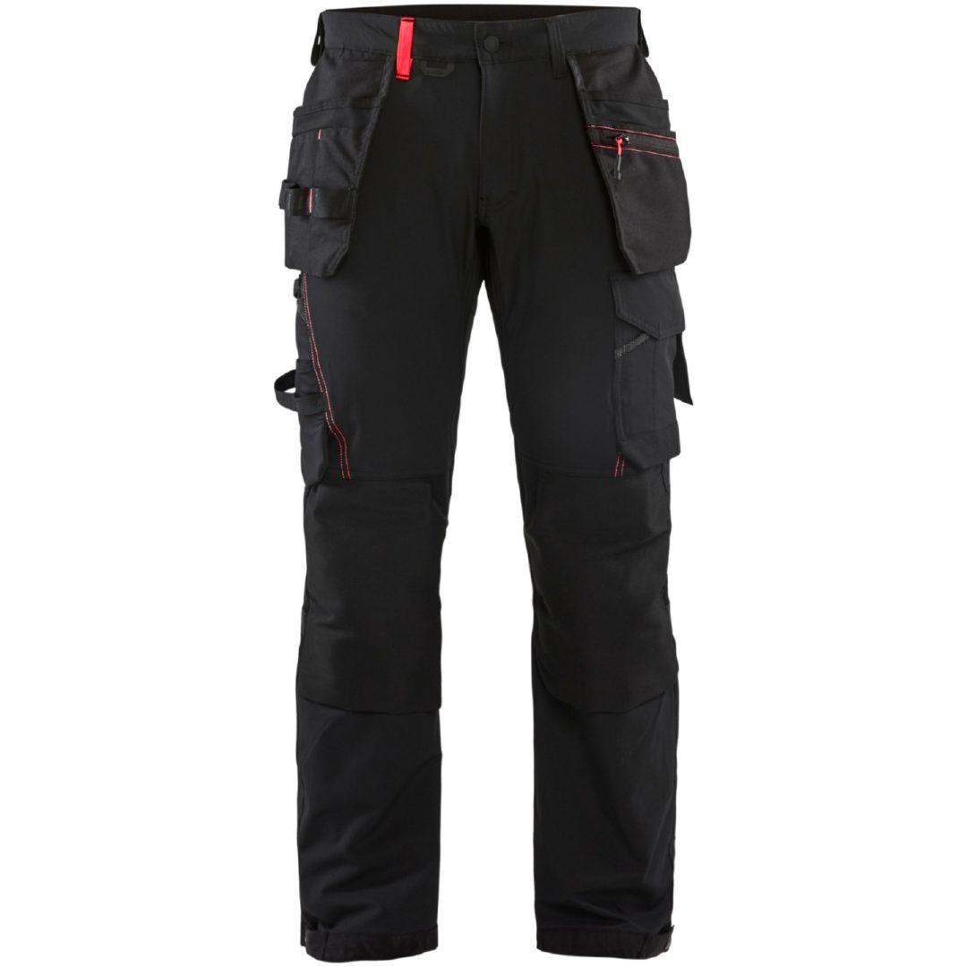 Byxa 15221645 Svart / Röd BLÅKLÄDER BYXA 15221645 SVART/RÖD 44
