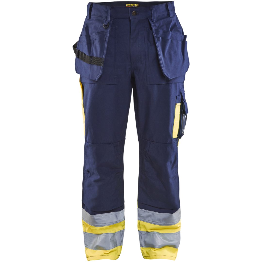 Byxa 15291370 Marin / Hivisgul BLÅKLÄDER BYXA 15291370 MARIN/GUL 46