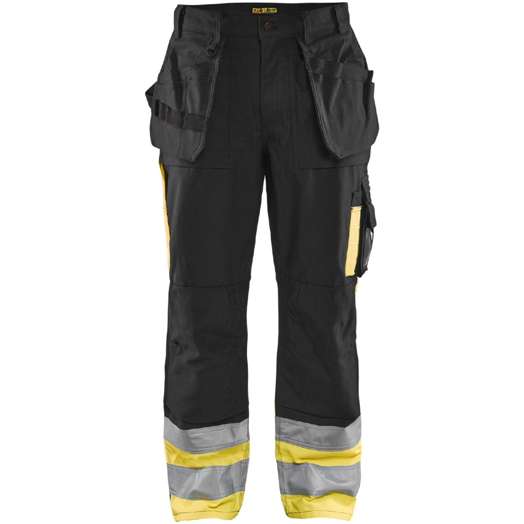 Byxa 15291370 Svart / Hivisgul BLÅKLÄDER BYXA 15291370 SVART/GUL 46