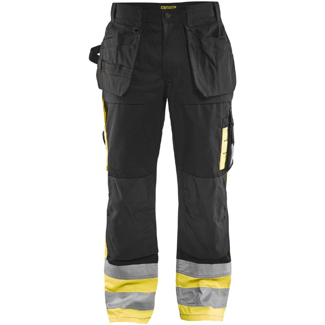 Byxa 15291860 Svart / Hivisgul BLÅKLÄDER BYXA 15291860 SVART/GUL 46