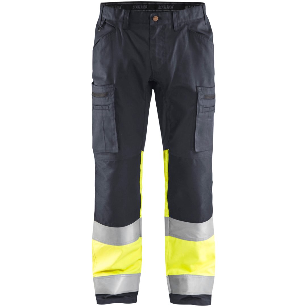 Byxa 15511811 Grå / Hivisgul BLÅKLÄDER BYXA 15511811 MELLANGRÅ/G 44