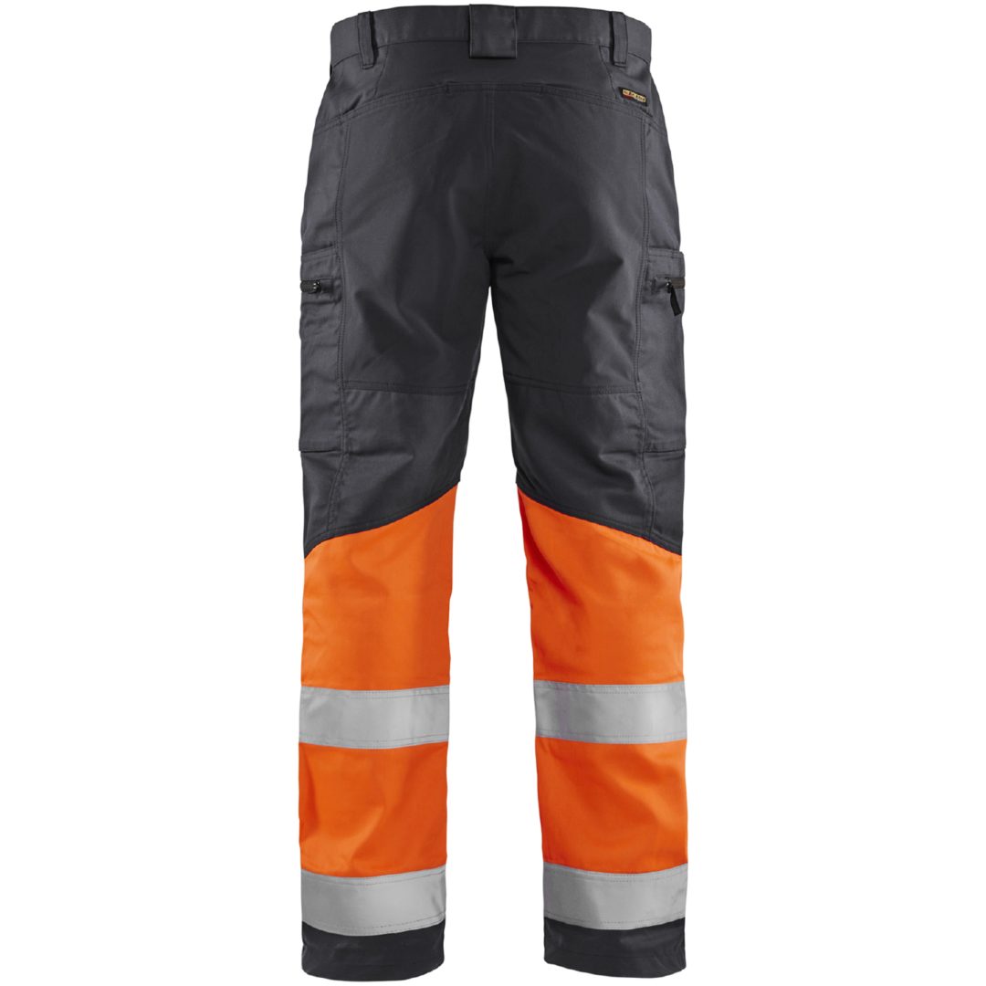 Byxa 15511811 Grå / Hivisorange BLÅKLÄDER BYXA 15511811 MELLANGRÅ/O 44 – bild 2