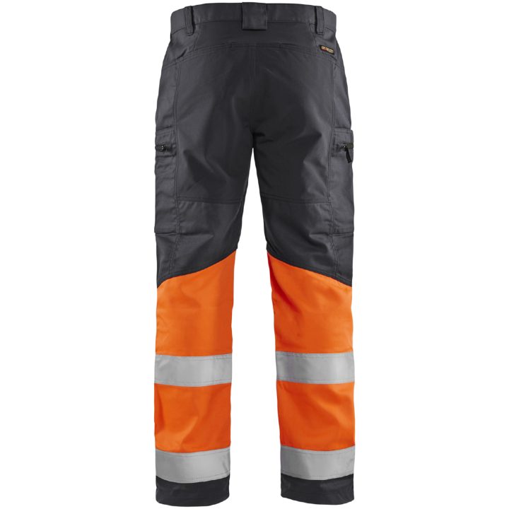 Byxa 15511811 Grå / Hivisorange BLÅKLÄDER BYXA 15511811 MELLANGRÅ/O 44 – bild 2