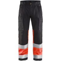 Byxa 15511811 Svart / Hivisröd BLÅKLÄDER