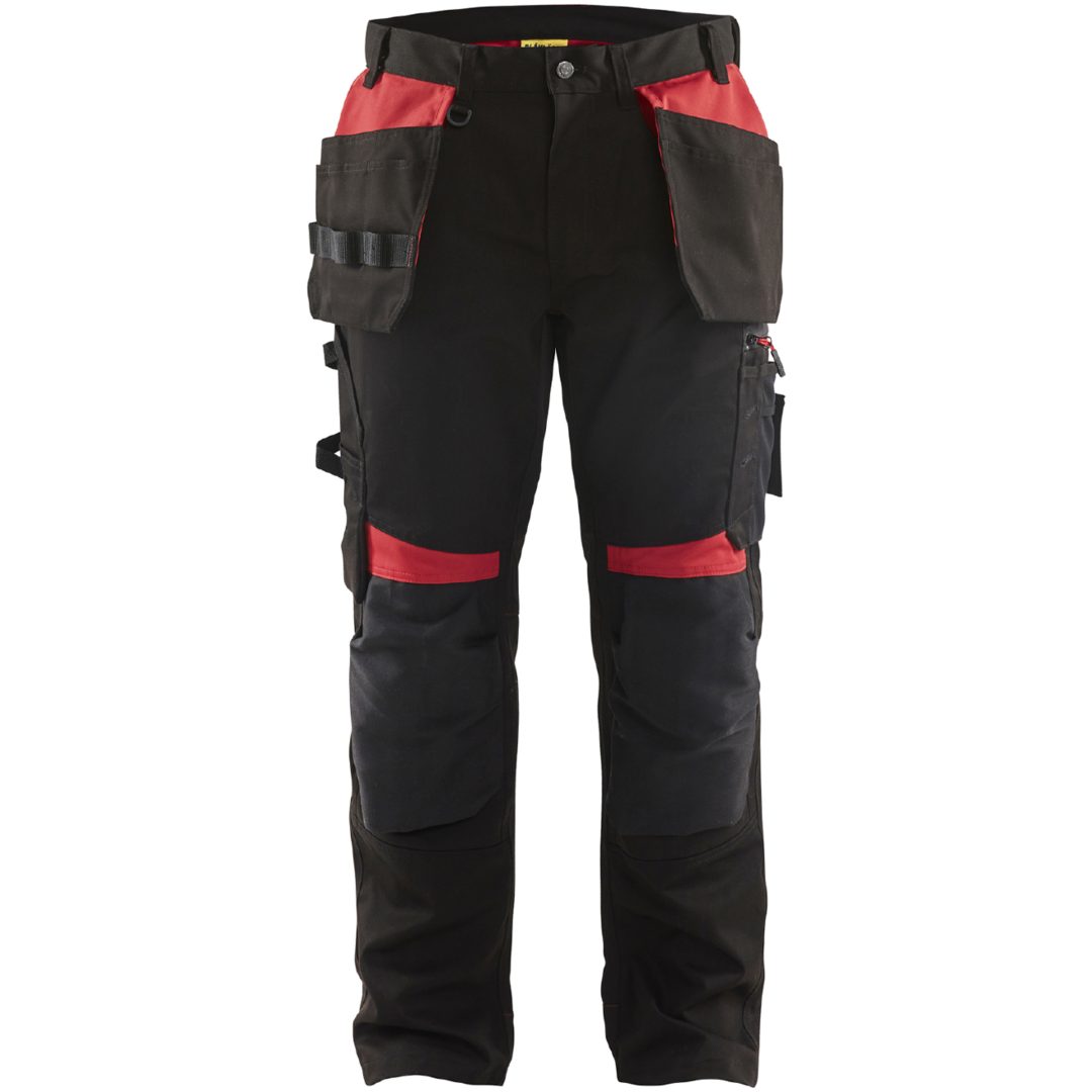 Byxa 15551860 Svart / Röd BLÅKLÄDER BYXA 15551860 SVART/RÖD 44
