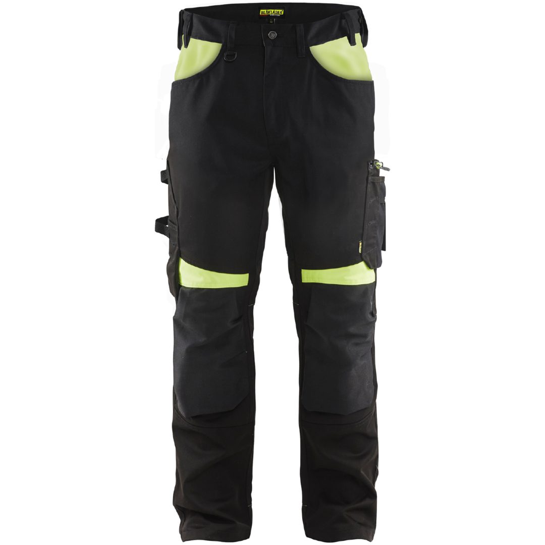 Byxa 15561860 Svart / Hivisgul BLÅKLÄDER BYXA 15561860 SVART/GUL 44