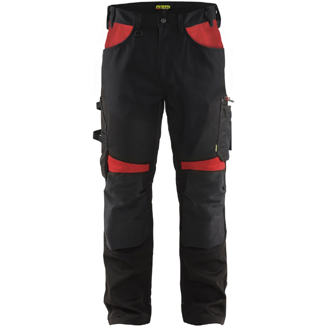 Byxa 15561860 Svart / Röd BLÅKLÄDER BYXA 15561860 SVART/RÖD 44