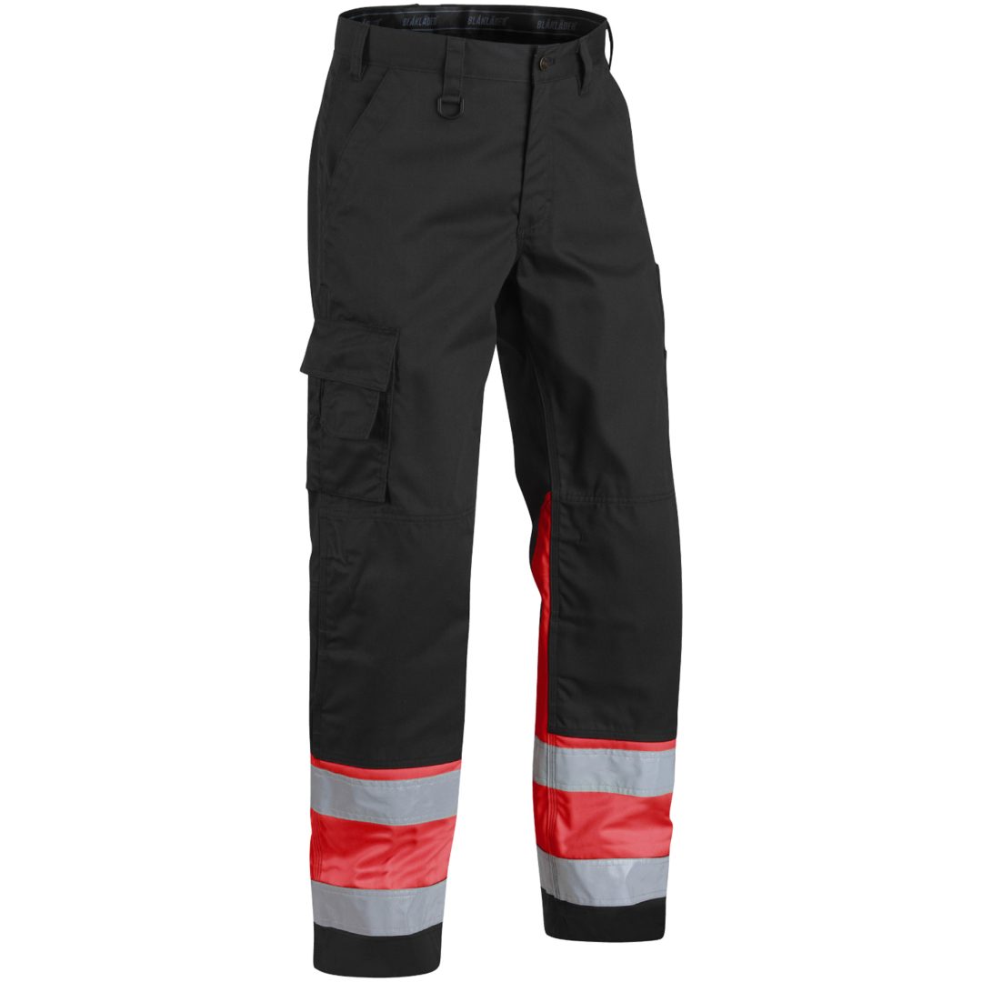 Byxa 15641811 Svart / Hivisröd BLÅKLÄDER BYXA 15641811 SVART/RÖD 44