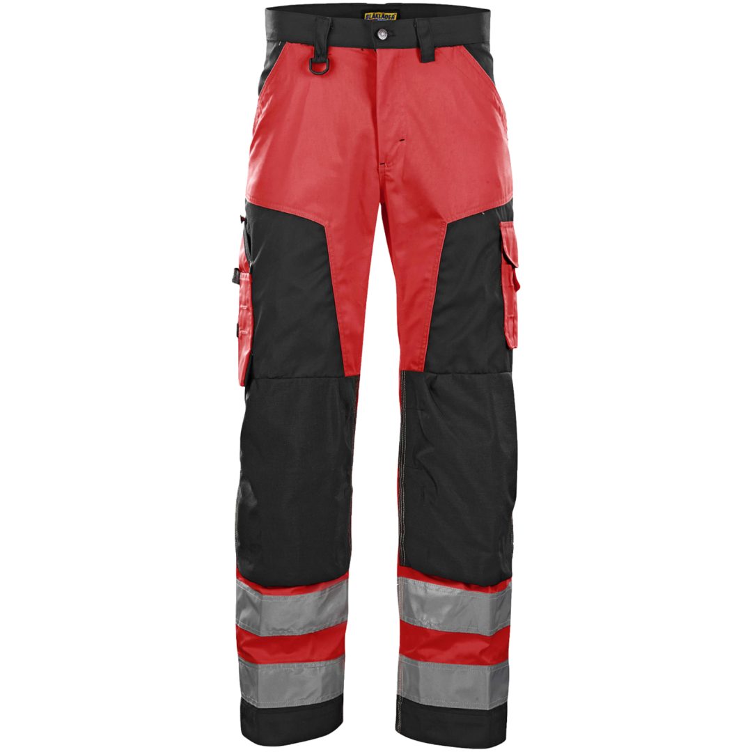Byxa 15661811 Hivisröd / Svart BLÅKLÄDER BYXA 15661811 RÖD/SVART 44