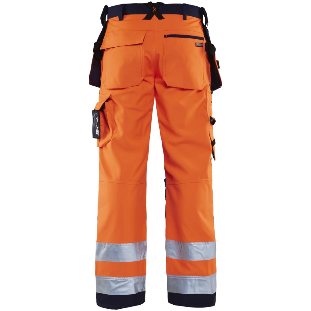 Byxa 15672517 Hivisorange / Marin BLÅKLÄDER BYXA 15672517 ORANGE/MAR 44 – bild 2
