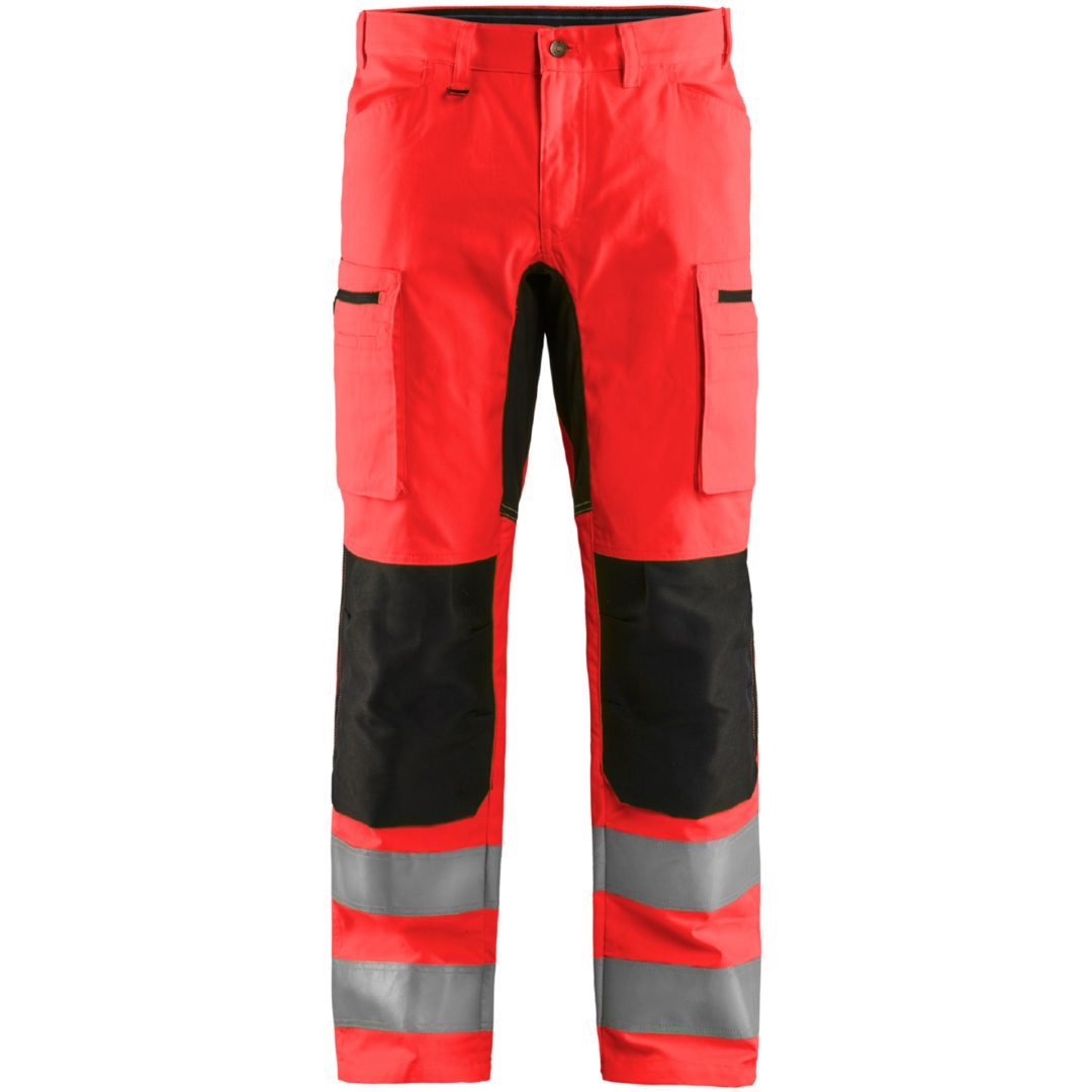 Byxa 15851811 Hivisröd / Svart BLÅKLÄDER BYXA 15851811 RÖD/SVART 44