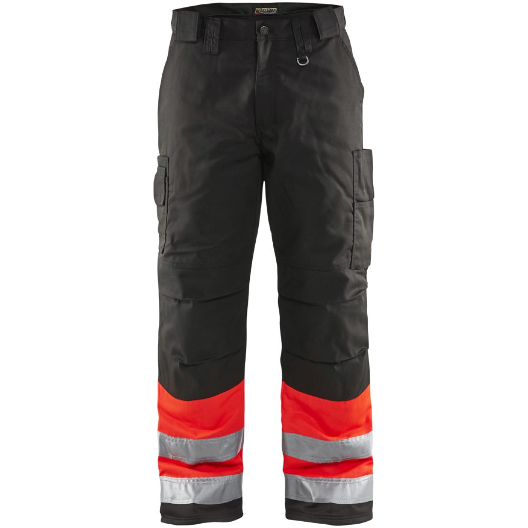 Byxa 18621811 Hivisröd / Svart BLÅKLÄDER BYXA 18621811 RÖD/SVART 44