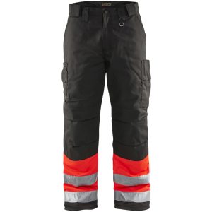 Byxa 18621811 Hivisröd / Svart BLÅKLÄDER