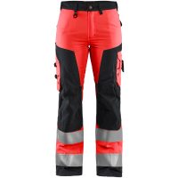 Byxa dam 71551811 Hivisröd / Svart BLÅKLÄDER