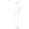 Cadiz Uplight, ANETA HOME Sockel LED Svart /Matt Mässing – miniatyr 6