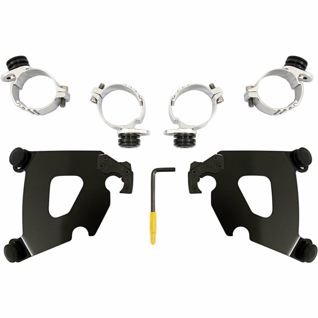 Cafe Trigger-Lock Monteringssats Svart MEMPHIS SHADES Trigger-Lock Monteringssats