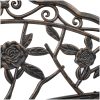 Cafébänk 100 cm brons gjuten aluminium vidaXL – miniatyr 7