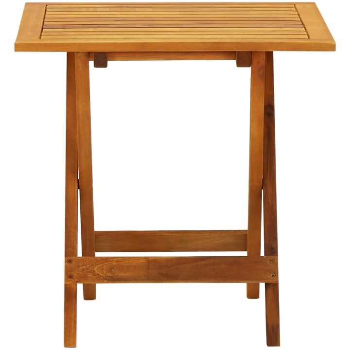 Cafébord 46x46x47 cm massivt akaciaträ vidaXL – bild 2