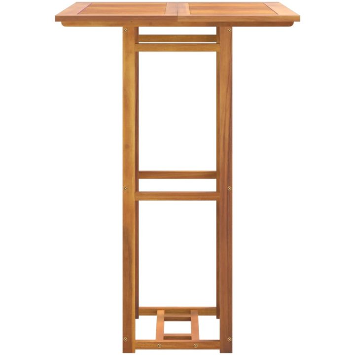 Cafébord 75x75x110 cm massivt akaciaträ vidaXL – bild 4