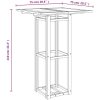 Cafébord 75x75x110 cm massivt akaciaträ vidaXL – miniatyr 8