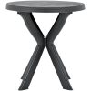 Cafébord antracit ⌀70 cm plast vidaXL – miniatyr 2