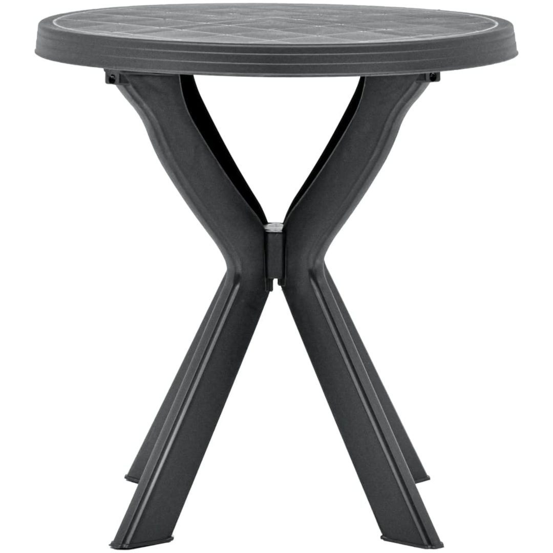 Cafébord antracit ⌀70 cm plast vidaXL – bild 2