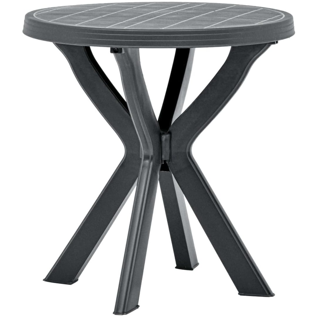 Cafébord antracit ⌀70 cm plast vidaXL – bild 3