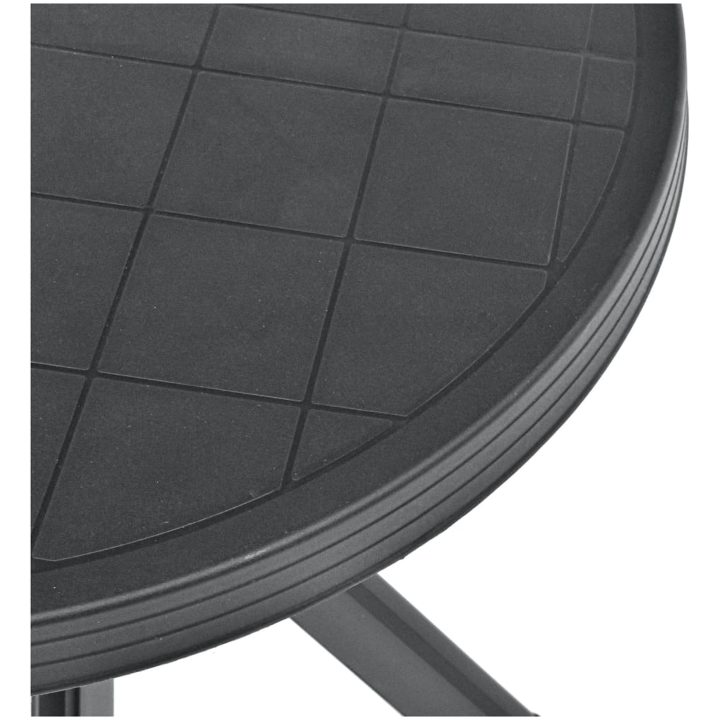 Cafébord antracit ⌀70 cm plast vidaXL – bild 4