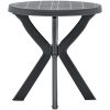 Cafébord antracit ⌀70 cm plast vidaXL – miniatyr 1