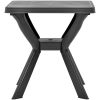 Cafébord antracit 70x70x72 cm plast vidaXL – miniatyr 2